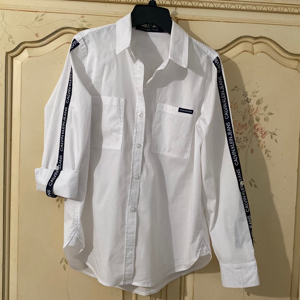 Calvin Klein jeans cotton button down shirt